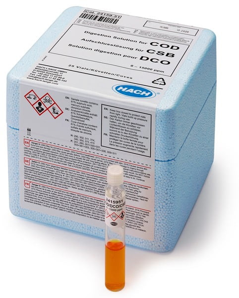 ویال COD رنج 0-15000 mg/l کمپانی High Range HACH